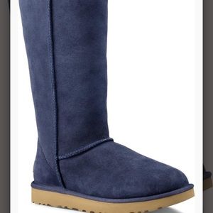 EUC UGG Classic Tall Navy Blue Boots